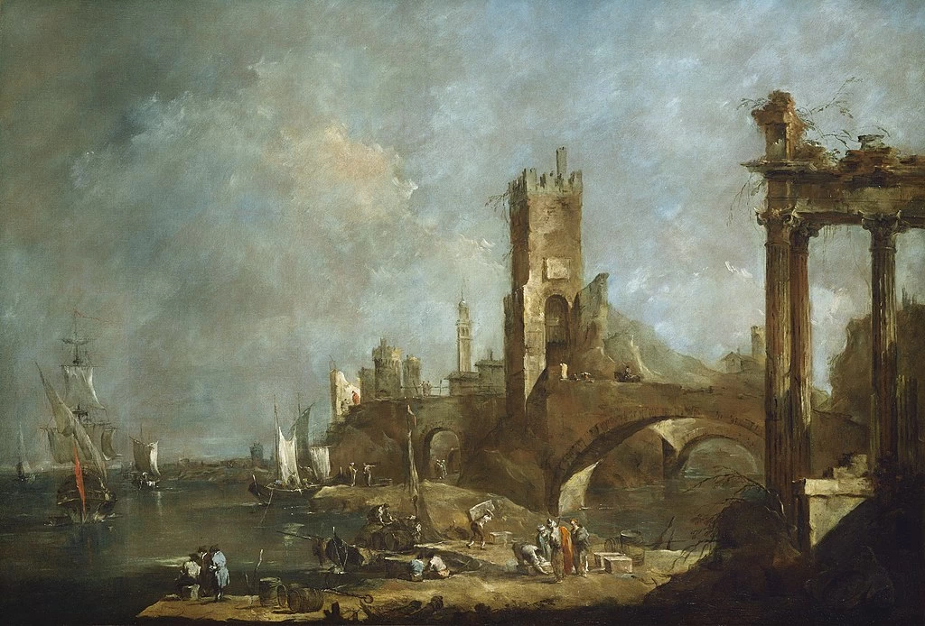 Capriccio con un porto - National Gallery of Arts, Washington